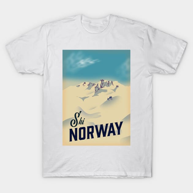 Ski Norway T-Shirt by nickemporium1